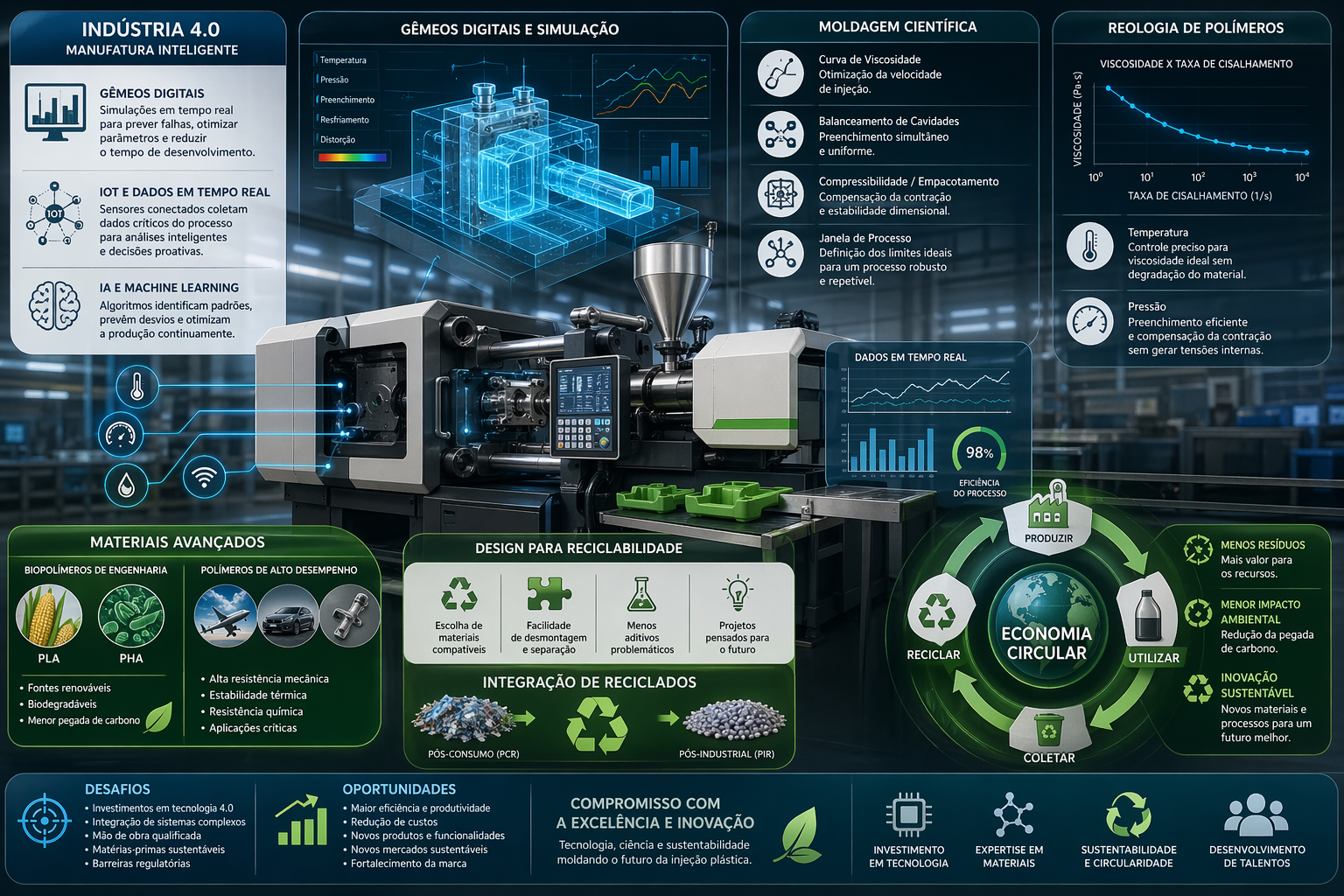 O Futuro da Injeção Plástica: Indústria 4.0 e Sustentabilidade na Aldani